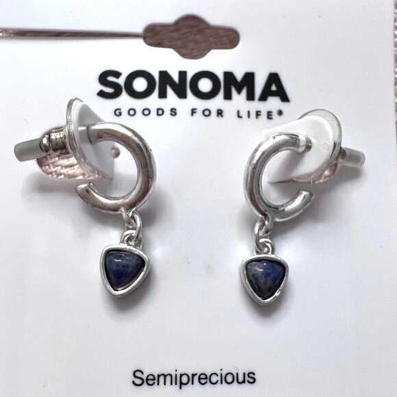 SONOMA Semiprecious Stone Hoop Earrings - Picture 4 of 6